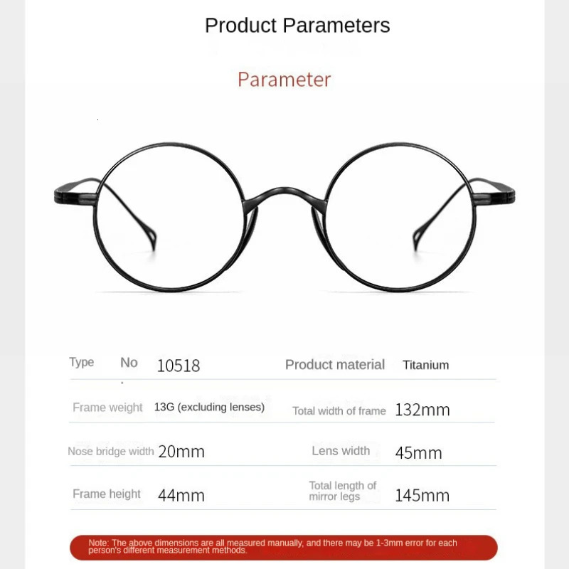 Japanese pure eyeglass frame handmade retro oval round mens eyeglass frame women Myopia reading eyeglass frame 250228