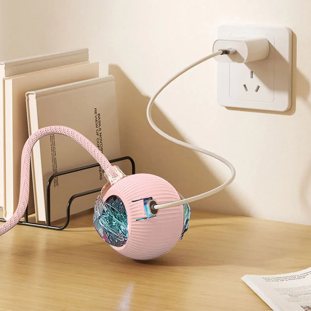 Interactive Cat Toy Ball USB Charging Automatic Rolling Fun Antidepressant Pet Used for Indoor Cats and Kittens 250320