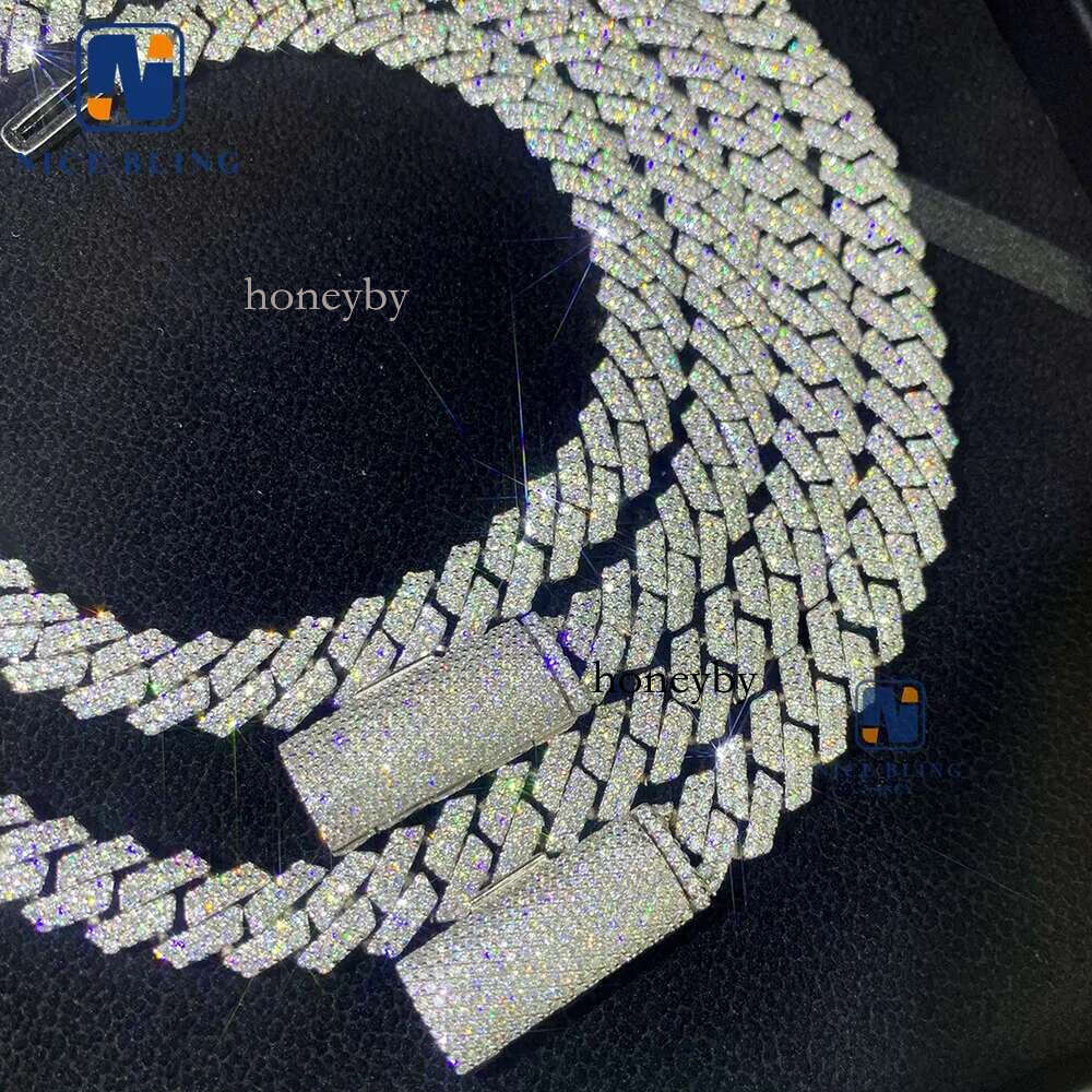 8mm 10mm hip hop necklace fashion style s vvs iced out jewelry moissanite dia cuban k chain