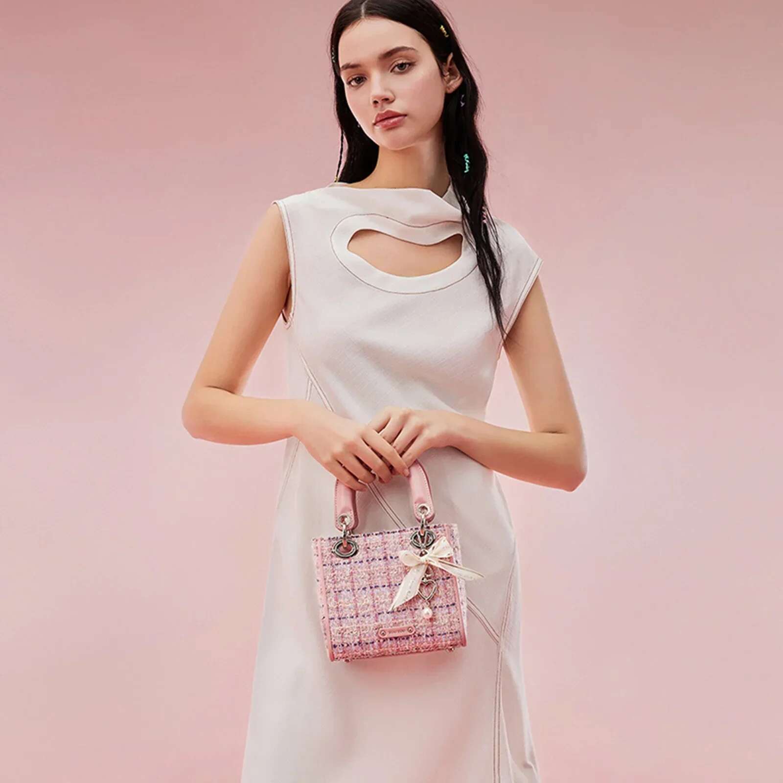 TOUTOU Exquisite And Cute Handbag Women's Crossbody With Original Designer Shoulder Bag With Bowknot Pendant