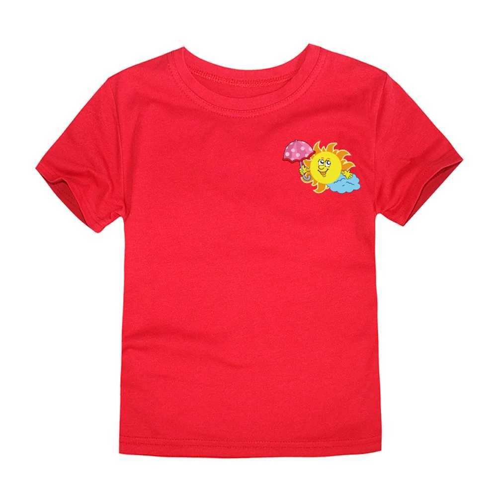 Baby girl T-shirt 6 to 9 12 18 24 months cotton short sleeved teenage boy T-shirt 13 14 years pink blue childrens clothingT250320