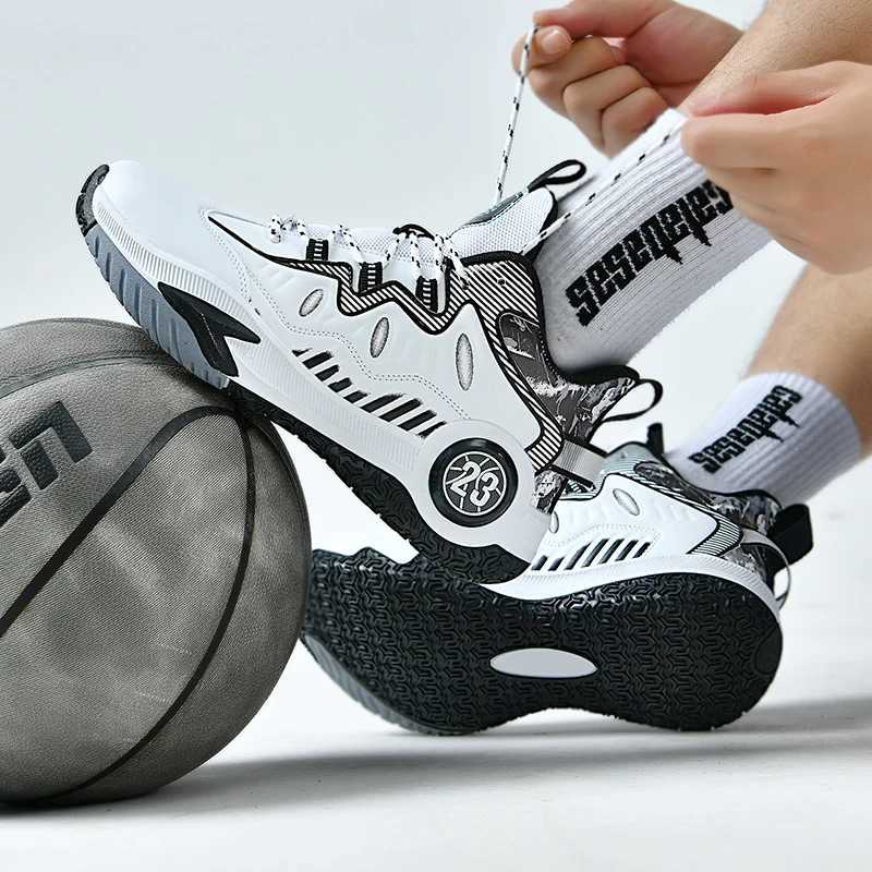 High quality mens basketball shoes womens brand design basketball sports shoes outdoor rubber anti slip sports training shoes mens shoesW250320