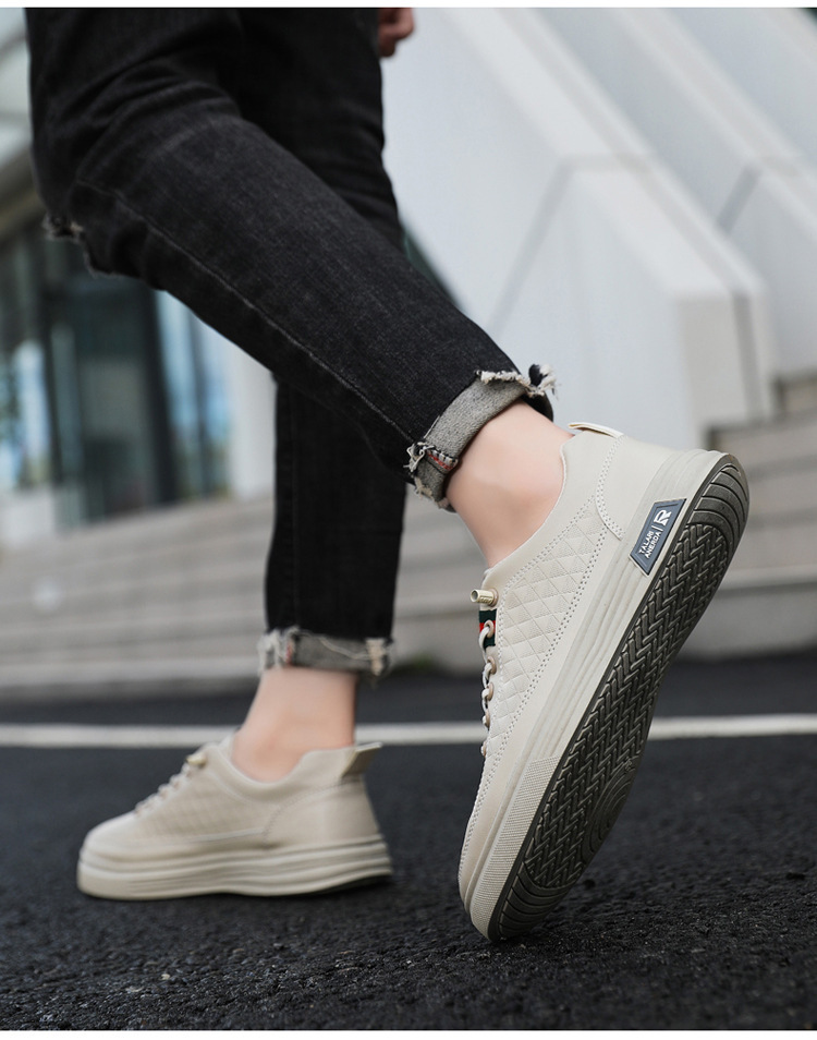 Men's shoes spring new breathable fashion shoes men's casual board shoes LACES free slip-on shoes