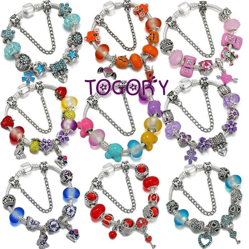 New Trendy Charm Bracelets With Rhie Key Lock Pansy Brand Bracelet For Women Men Girlfriend High Quality Jewelry Gift