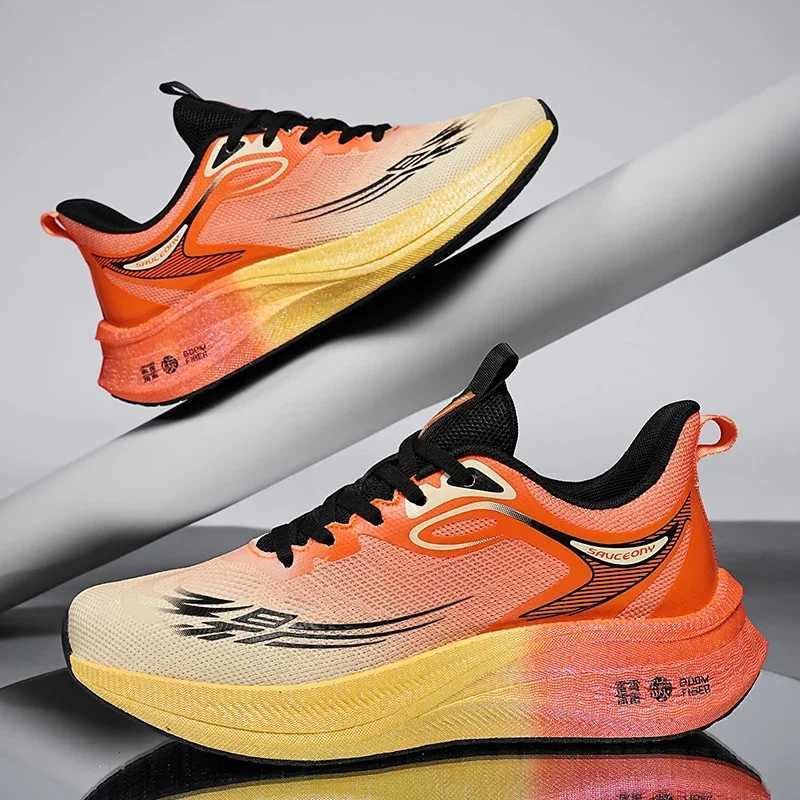 Carbon Version Marathon Running Shoes Mens Breathable Lightweight Wens Sports Casual Shoes Y250320