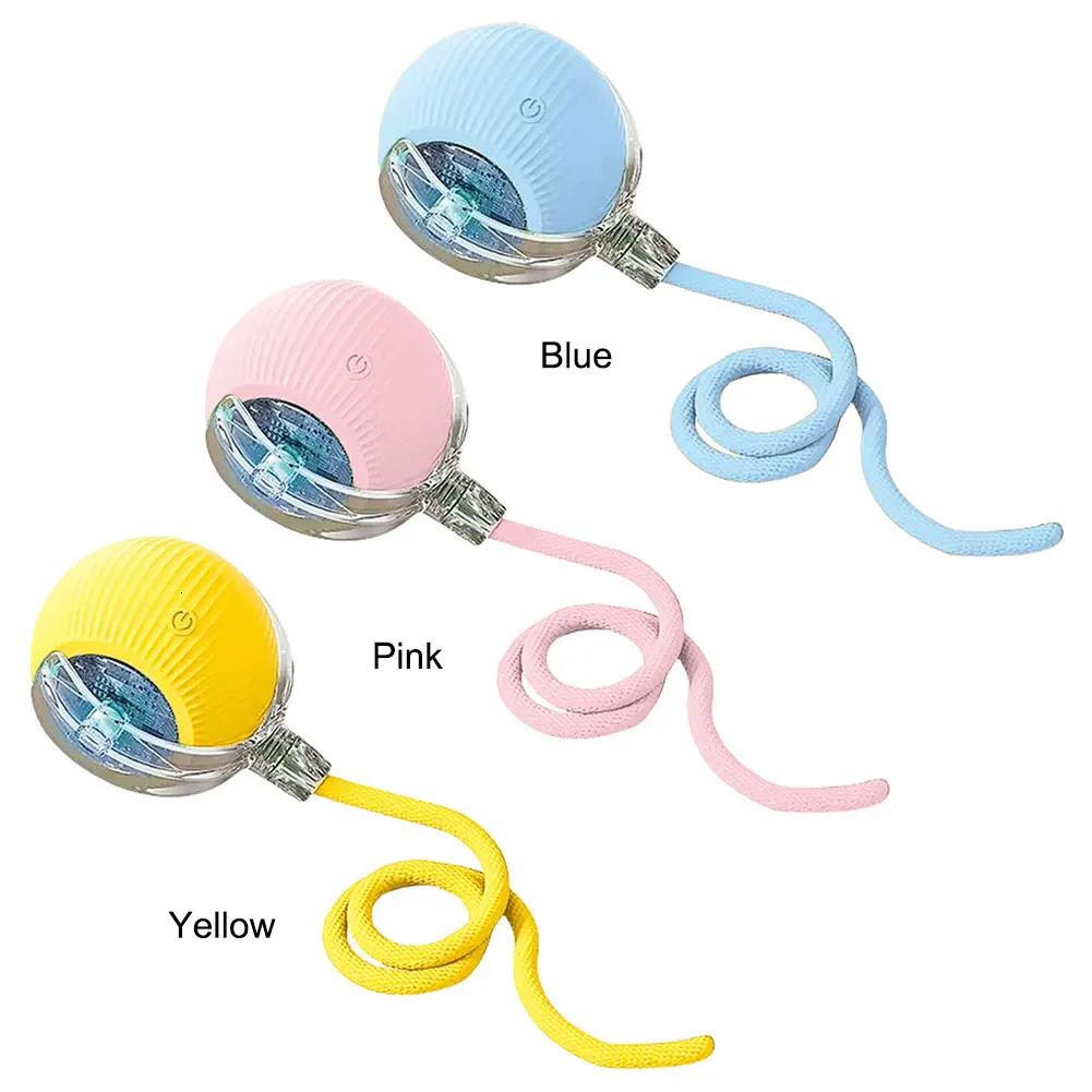 Interactive Cat Toy Ball USB Charging Automatic Rolling Fun Antidepressant Pet Used for Indoor Cats and Kittens 250320