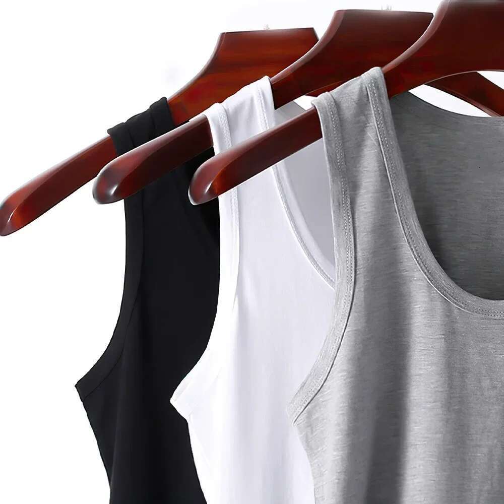 Men's cotton sports T-shirt, teenagers' simple top, tight vest, middle-aged sturdy file, fitness training, 1/3 piece