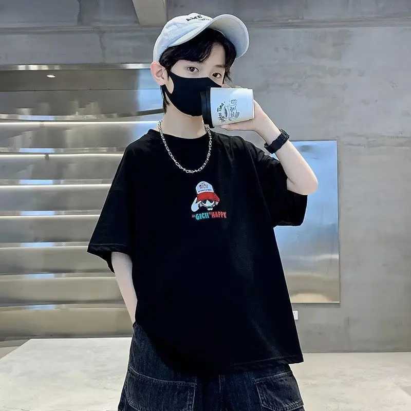 100% pure cotton summer streetwear childrens cartoon printed T-shirt boys or girls short sleeved T-shirt childrens topT250320
