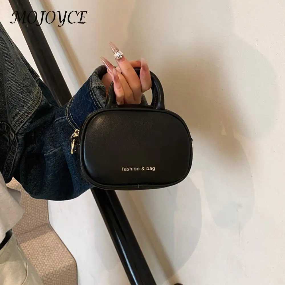 Womens PU fashion lipstick bag Adjustable shoulder strap Fashion cross body bag Zipper mini cute wallet Small wallet Y250319