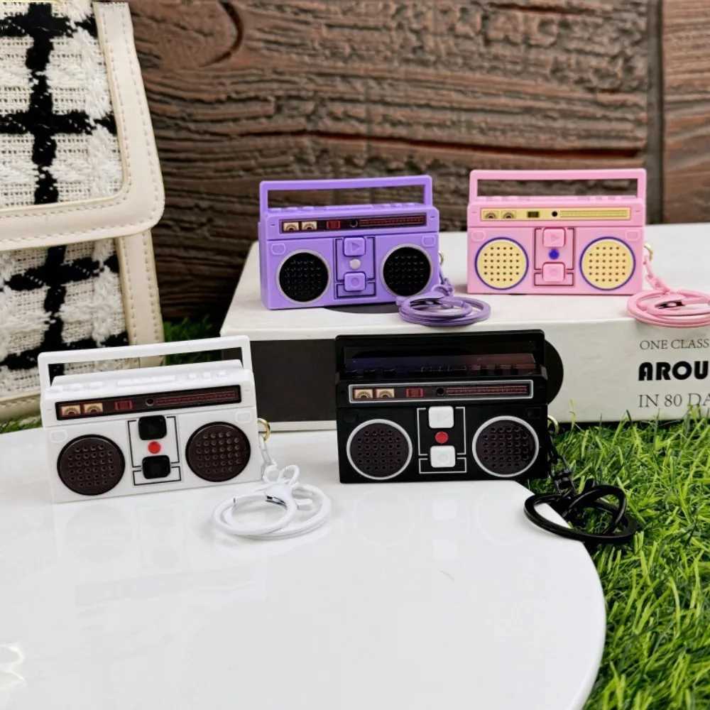 Creative Funny Mini Radio Recorder Music Toys Classical Bag Ornaments Keychain GiftXJ250319