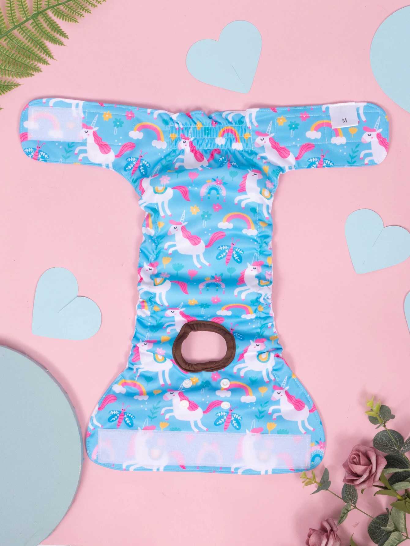 1 reusable female dog diaper washable puppy cycle diaper suitable for thermal cycling of different sizes Y250320