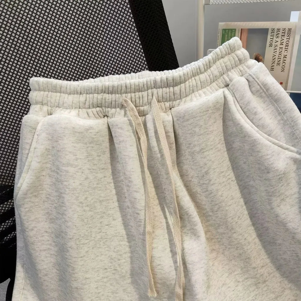 M8XL mens oversized shorts simple fashion casual sports loose elastic waist drawstring 250319