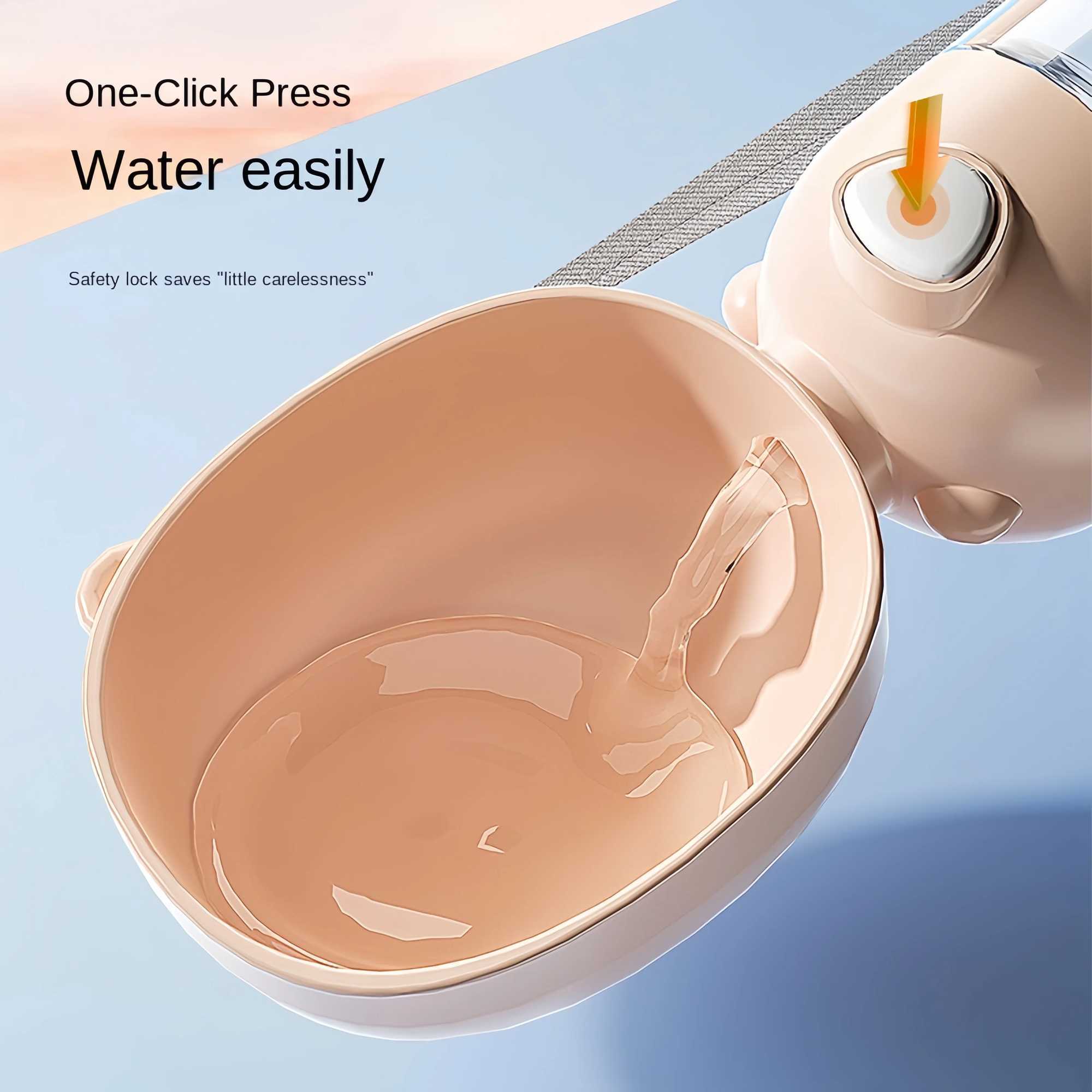 Portable water bowl with food dispenser food grade materials travel for dogs and cats pet water bottles pet dog supplies with food dispenser Y250319