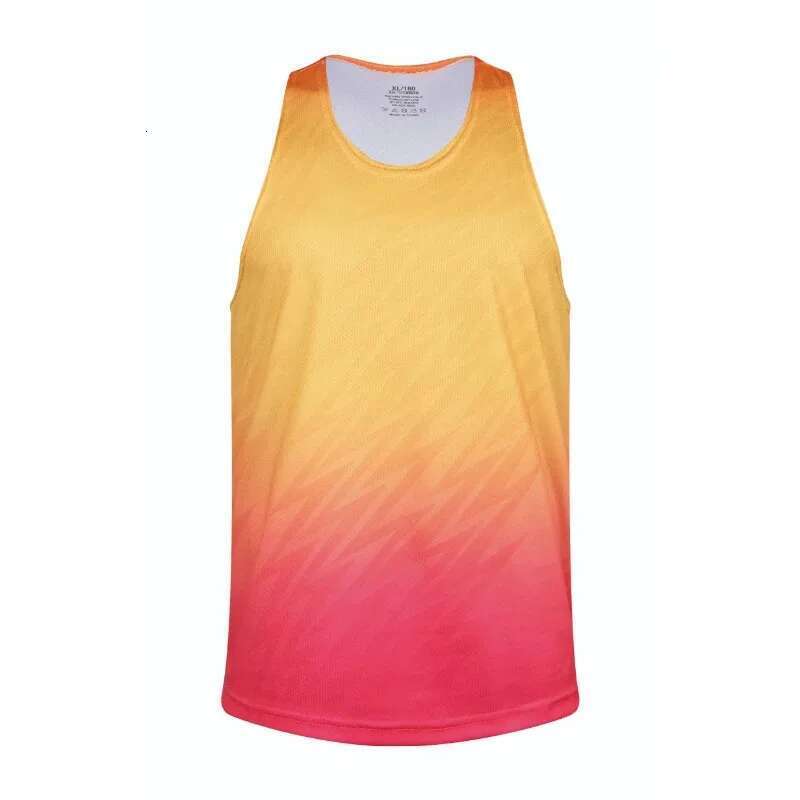 Men's sports vest, marathon running, sleeveless, quick drying vest, ultra light polyester sportswear