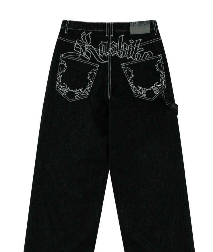 Street American Black Jeans 90s Womens Street Loose Jeans Mens Pants Casual Hip Hop Classic Style Boyfriend Jeans For WomenT250319