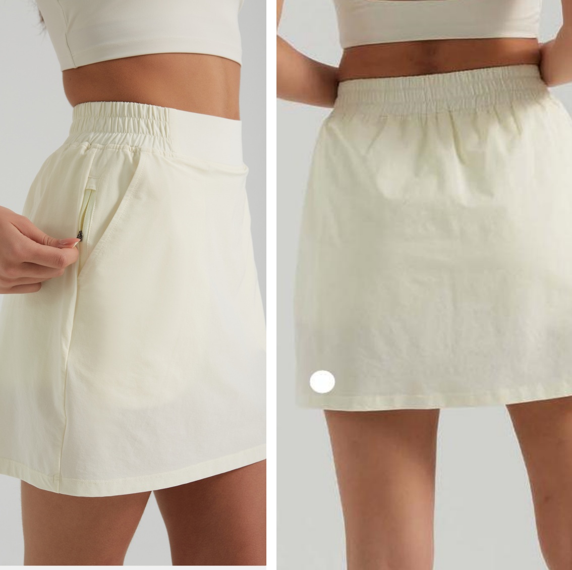Uu-L4421 Women Tennis Female Fake Two-Piece Anti-Exposure Toog Yoga Outdoor Sports Quick-Drying Fiess Skirt