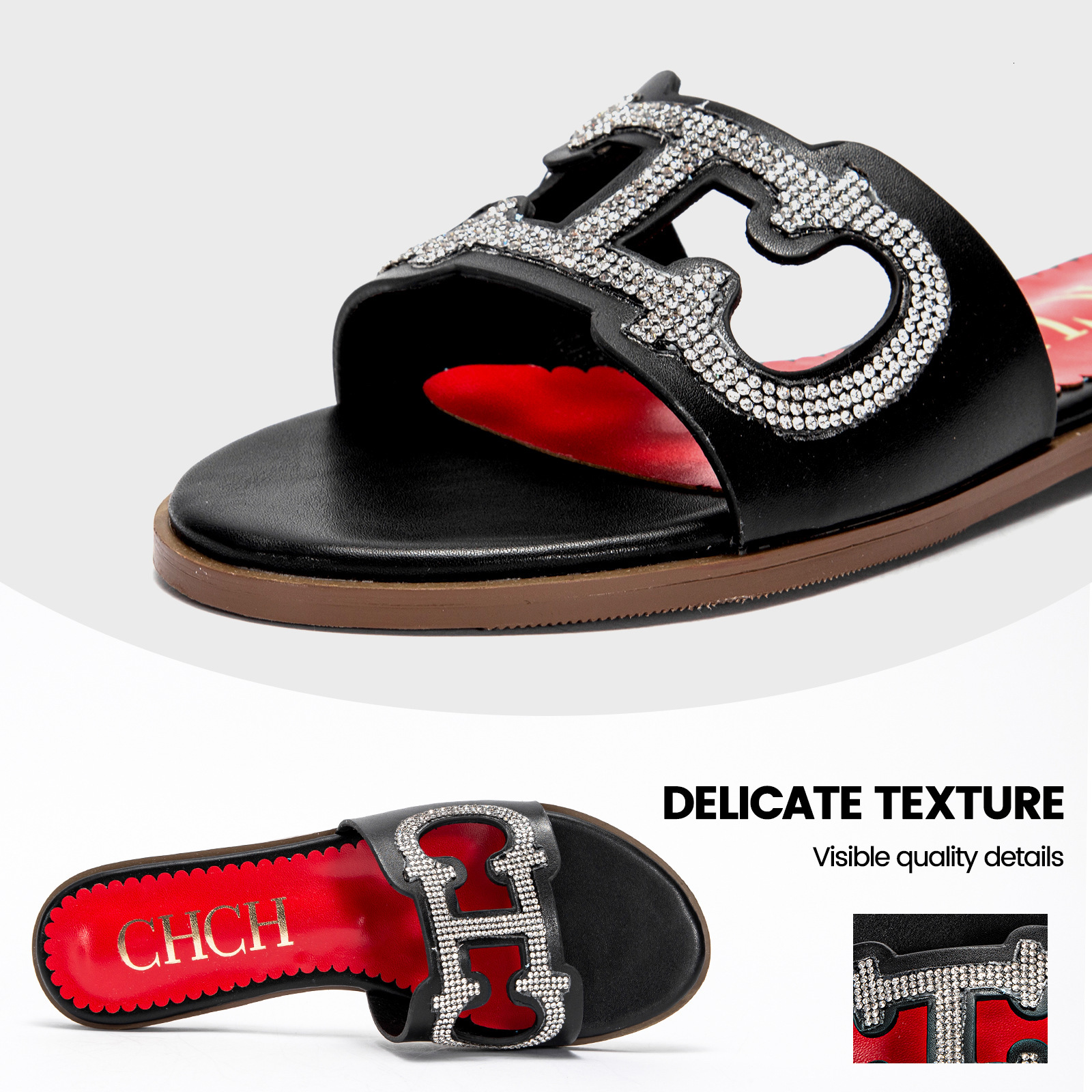 Designer CHCH Lightweight Home Outdoor Integrated Multi Functional Women's Versatile Decorative Fashion Slippers