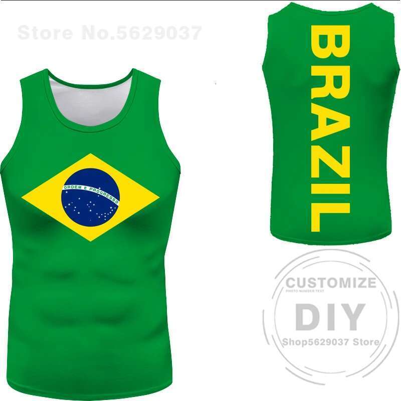 Brazilian women's sleeveless T-shirt, free personalized name, women's clothing