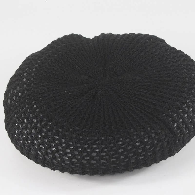 MAXSITI U Summer Breathable Cotton Linen Hollow Out Berets Caps For Women Girl Temperament Painter Hat Adjustable Accessories 250320