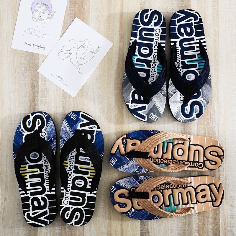 2025 Women's New Flip Flops Designersandal Korean Version Fashionable Outdoor Beach Slippers Trendy Men's Personalized Clip On Sandals For H