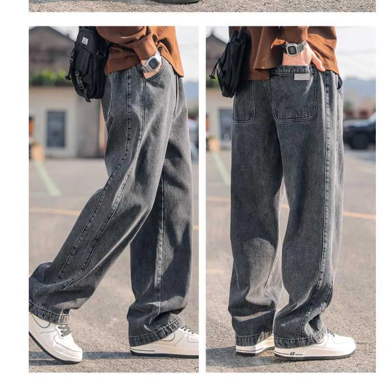 TOI Mens High End Straight Leg Jeans 2024 Summer Business and Leisure Heavy Industry Laundry Lightweight Luxury PantsT250319