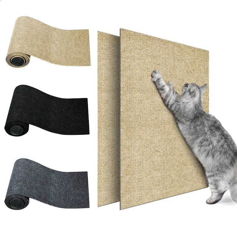 Cat scratch pad with selfadhesive decoration cat carpet after scratching anti sofa furniture protector 250312