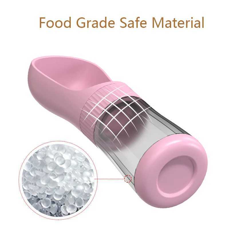 Pet dog water bottle used for small medium large dogs cats outdoor leak proof portable food dispensers bulldogs golden retriever supplies Y250319