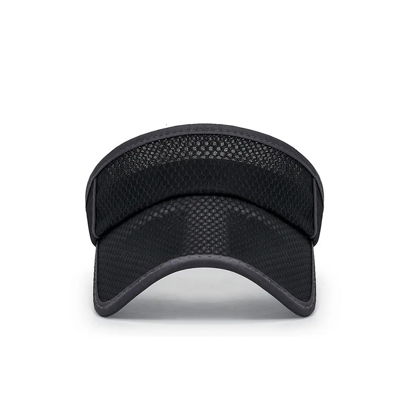 COKK Mesh Cap Summer Hats For Men Women Unisex Empty Top Sunshade Breathable Sports Tennis Running Sun Hat Sunscreen Visor Cap 250320