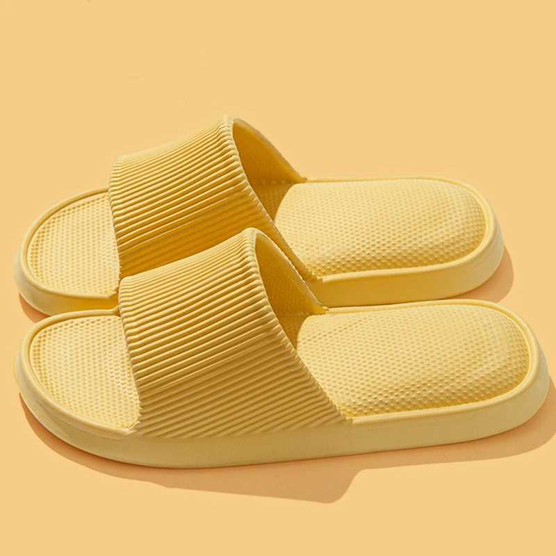 Thick platform Bathro He slider Wenfei soft bottom EVA indoor slider Wan sandals 2023 summer N slider flip cover Y250320