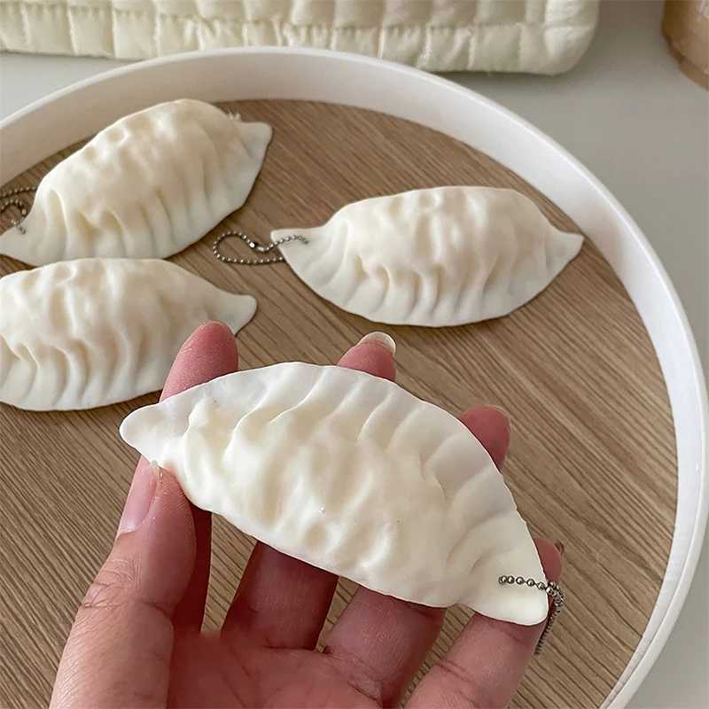 Simulated Dumpling Keychain Bag Pendant Cute Mini Toy Dumpling Simulated Food Decoration GiftXJ250319