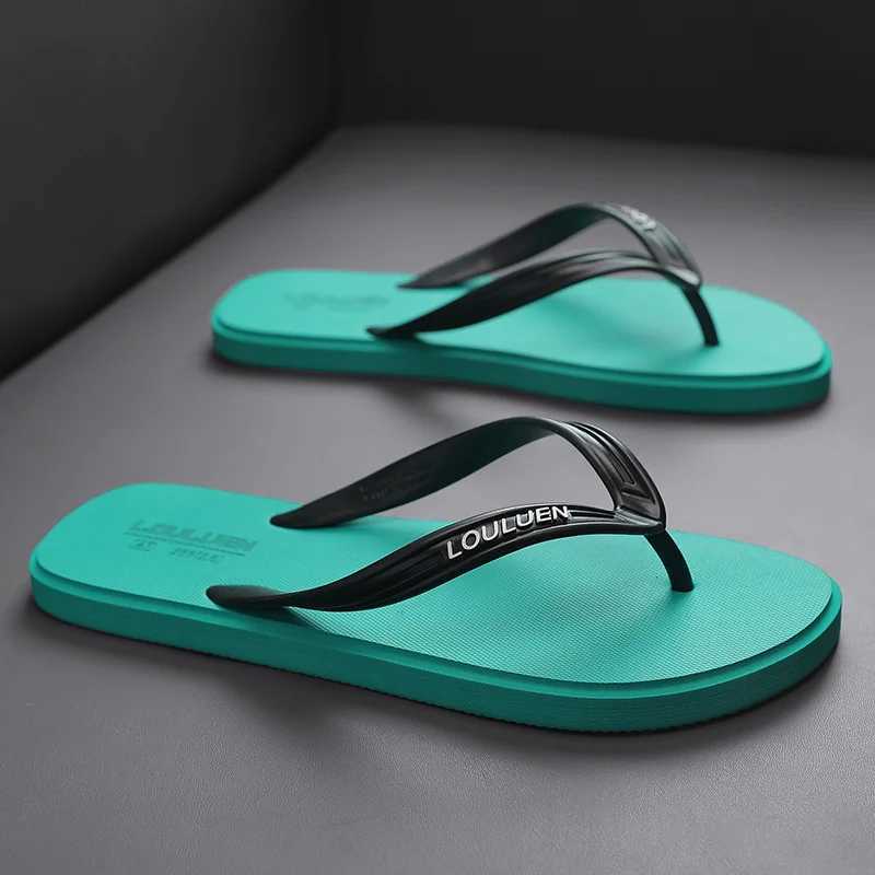 Mens soft bottom flip cover foldable open toe flip cover suitable for indoor and outdoor walking summer beach flip cover Y250320