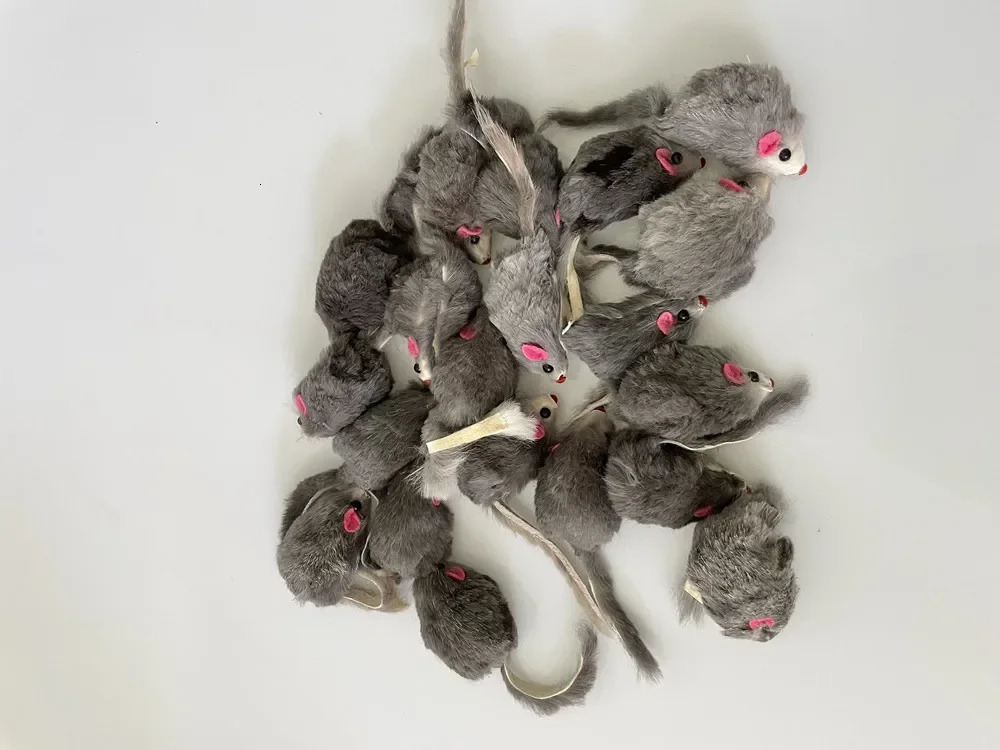 10Pcs Plush Simulation Mouse Interactive Cat Pet Catnip Teasing Toy for Kitten Gifts Supplies 250320