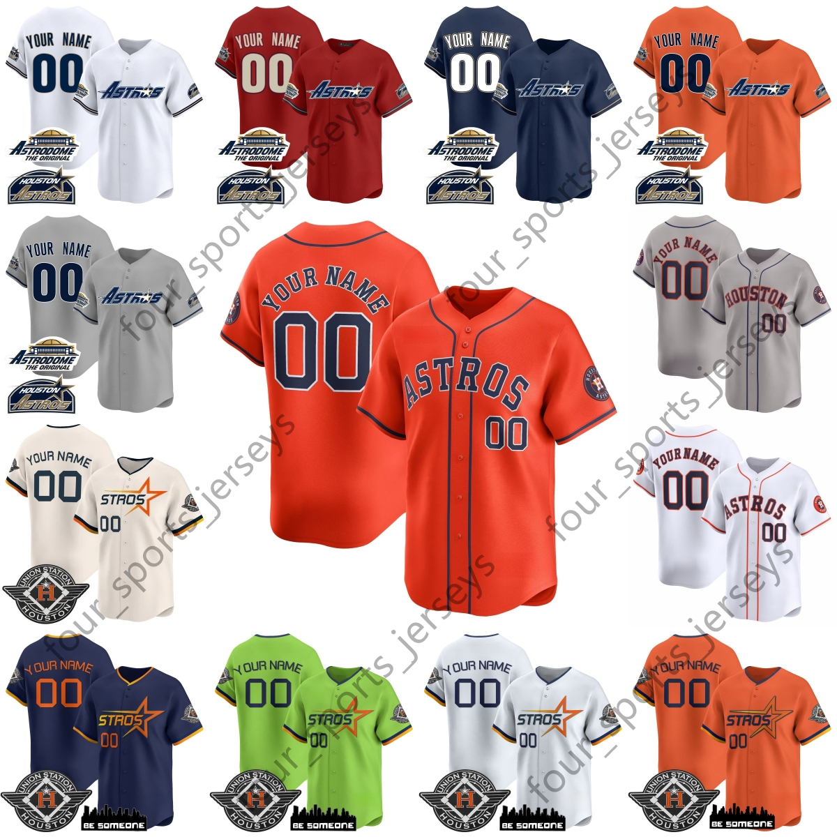 Astros Baseball Jersey 27 Altuve 2 Bregman 44 Alvarez 21 Diaz 71 Hader 3 Pena 30 Tucker 79 Abreu 59 Valdez Custom Any NAME ANY STYLE