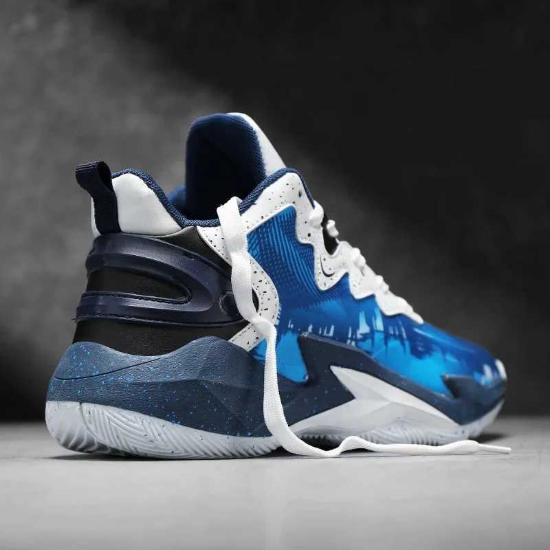 Top childrens basketball shoes with rubber soles for 2025 non slip boys sports shoes casual and breathable running coachW250320