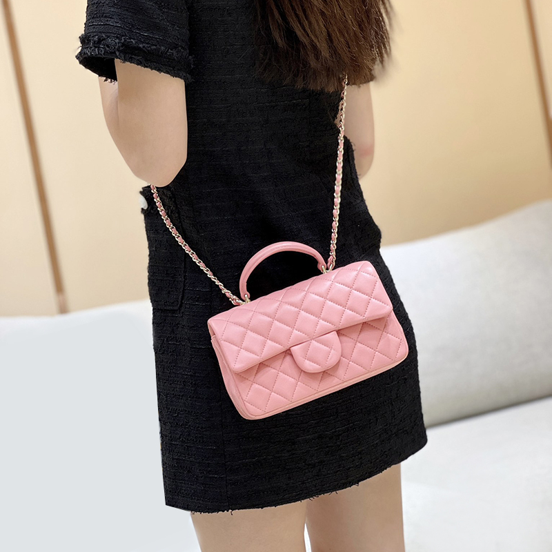 Designer Classic Handbag 20CM Mini Flap Bag Soft Lambskin Leather Shoulder Bag Mirror Quality Crossbody Bag With Box 24C06G