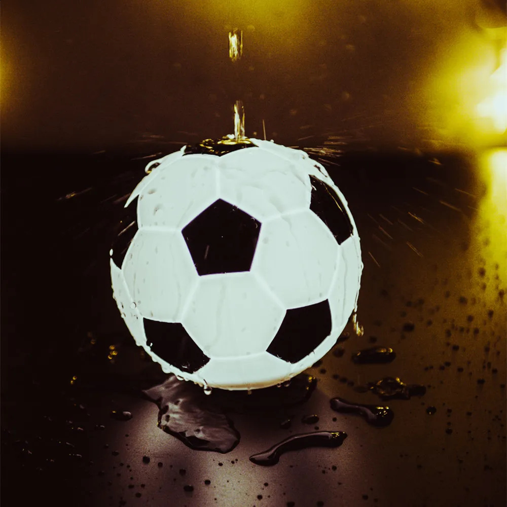 Football Night Light Touch Sensor Dimmable LED Light USB Rechargeable Waterproof Silicone Ball Lamp for Children Baby Toy Gift 250319