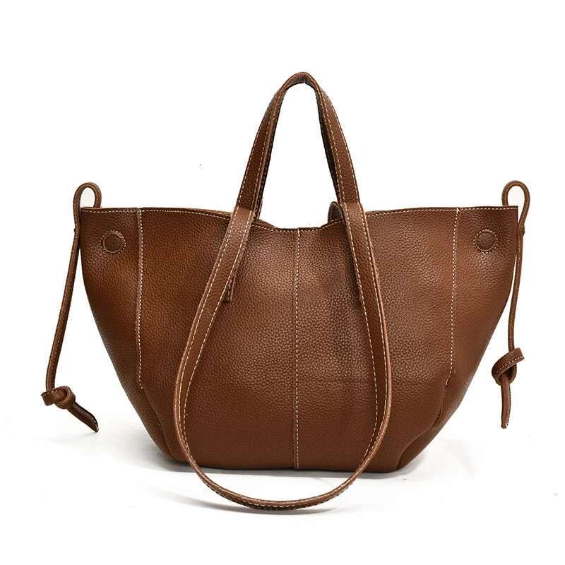 Designer bag High Quality PU Tote Bags Fashion Solid Hasp Simple Versatile Sense Of Shoulder And Handbags For Women 2025 New Style