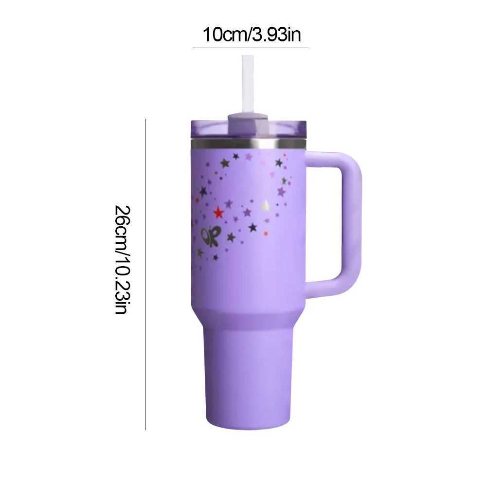40oz double-layer insulated cup lid and heat absorbing water bottle stainless steel vacuum insulated cup for hot and cold beverages X250321