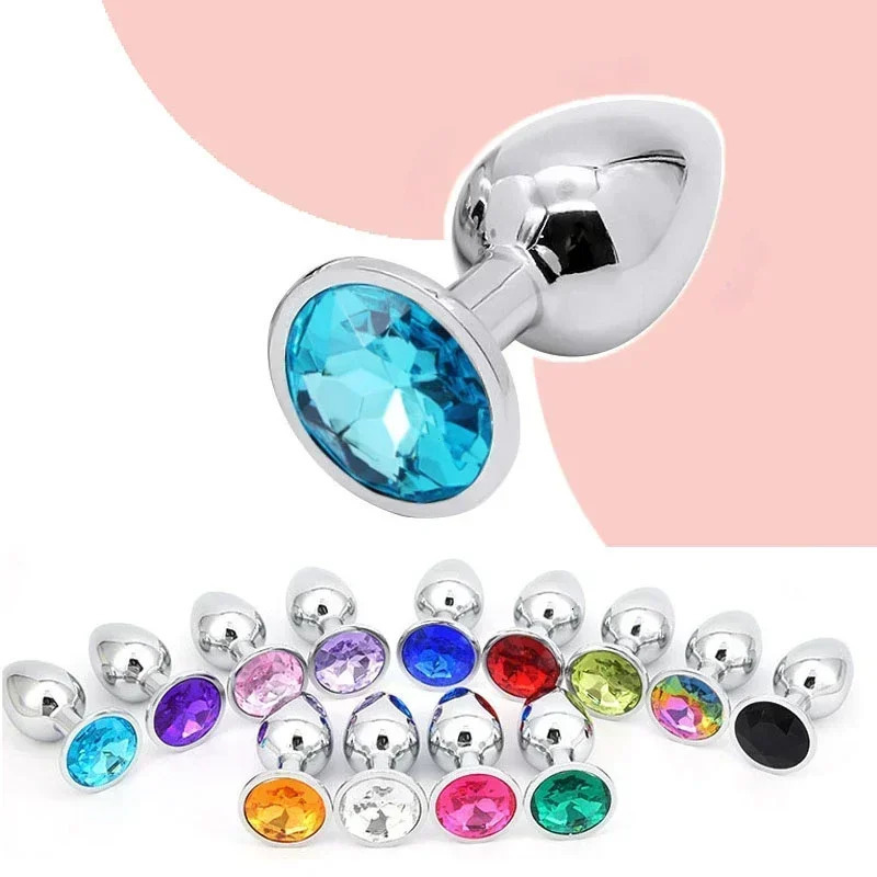 Anal Plug Sex Toys Crystal Heart Smooth Steel Annal Extreme Butt Buttplug for Woman Prostate Massager Stimulator Adult Toys Man 250320