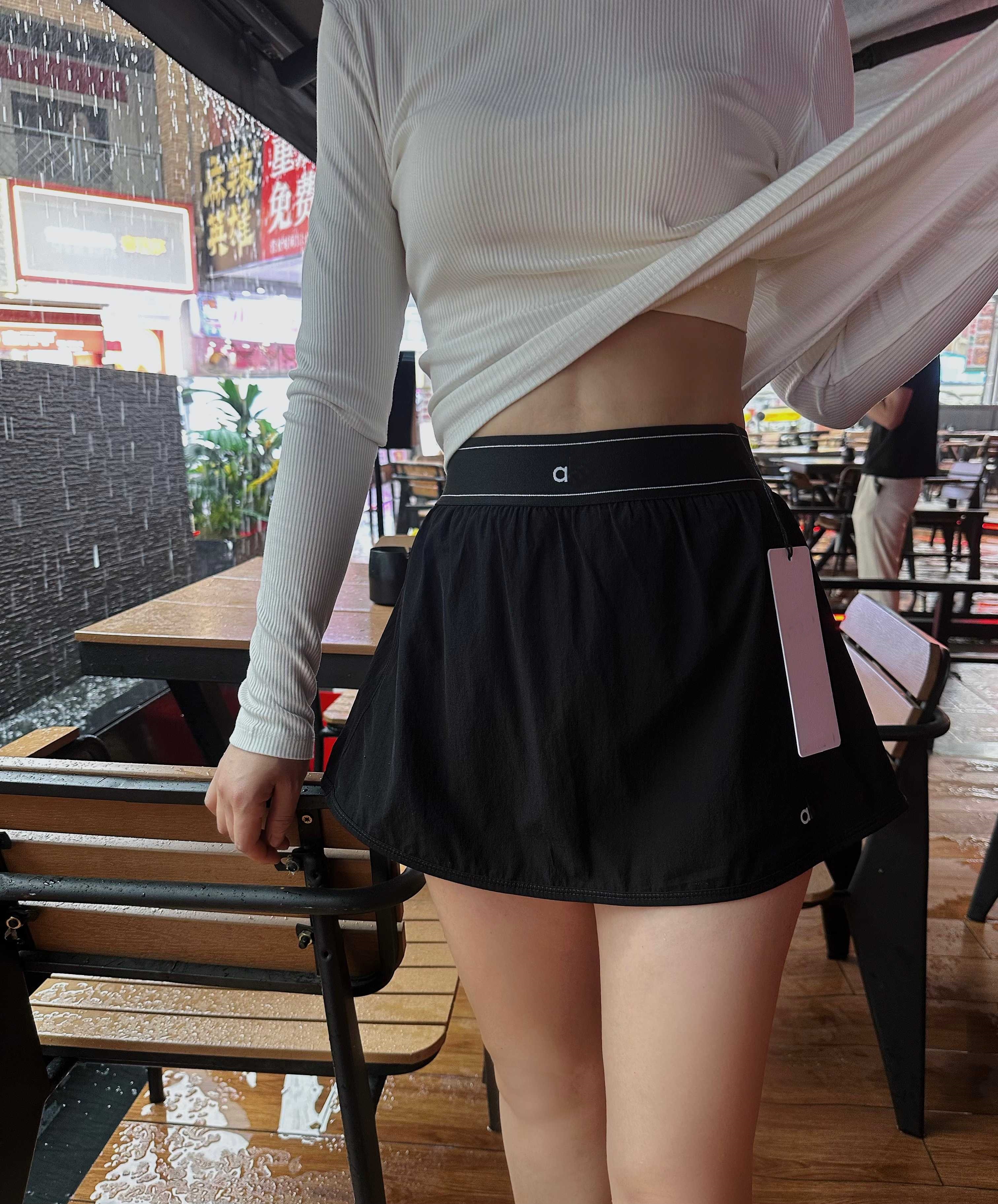 A785 Yoga Match Point Tennis Anti Glare Mini Varsity Quick Drying Breathable Sport Weekend Jogging Sweatpants Built Ins With Pocket Skirt