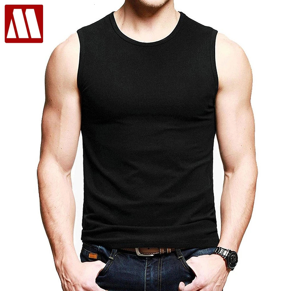 Summer Style Cotton Tank Tops Men Undershirt Quality Mens Vest Bodybuliding Stretch Singlets Man Sleeveless 250320