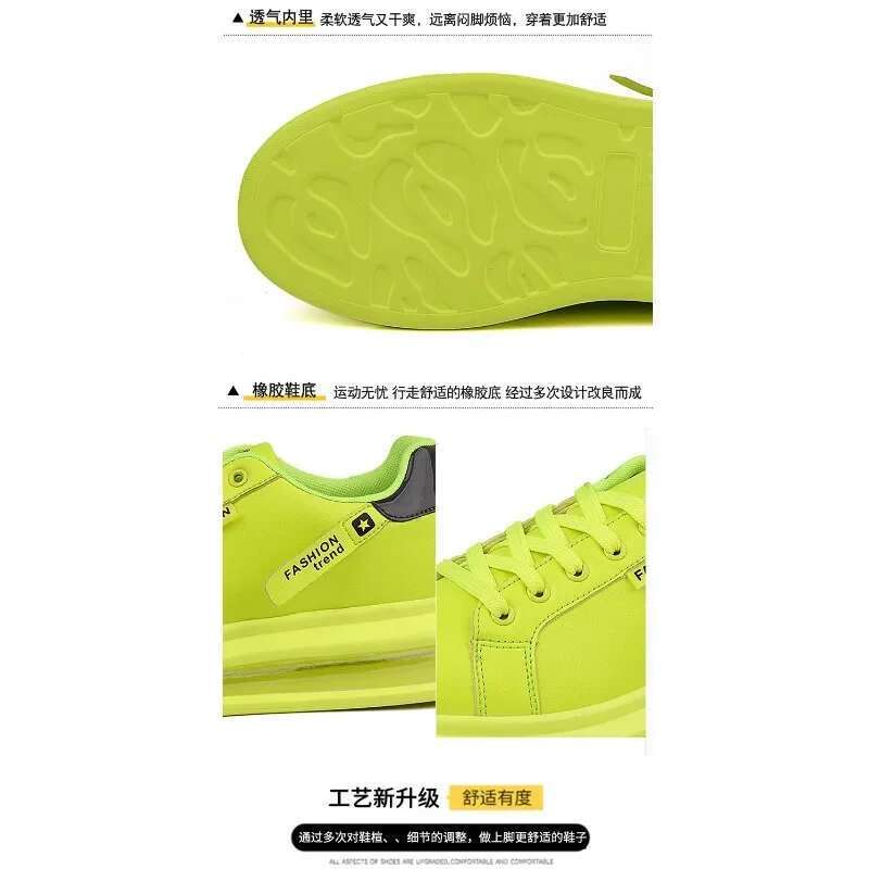 Platform Sneakers Men Soft Comfortable Pu Leather Trend Brand Flats Casual Shoes for Man Tenis New