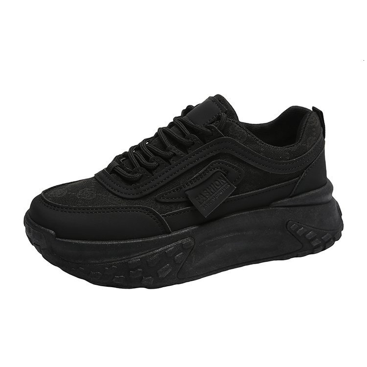 2025 New Korean Women's Breathable Fabric Multi functional Student Designer Fashion Sports Thick soled Height Increasing Running Shoes