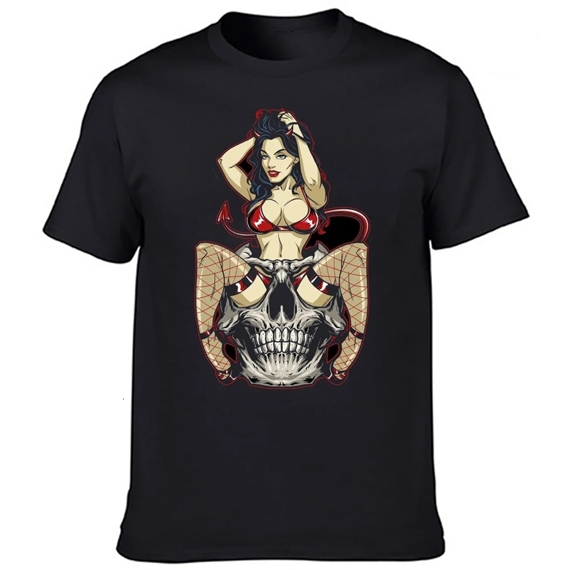 Punk Skull MISFITS Graphic T shirts Vintage Hip-hop Rapper Rock Roll Style Unisex Streetwear T-shirt Summer Loose Cool Tops Tee 250320