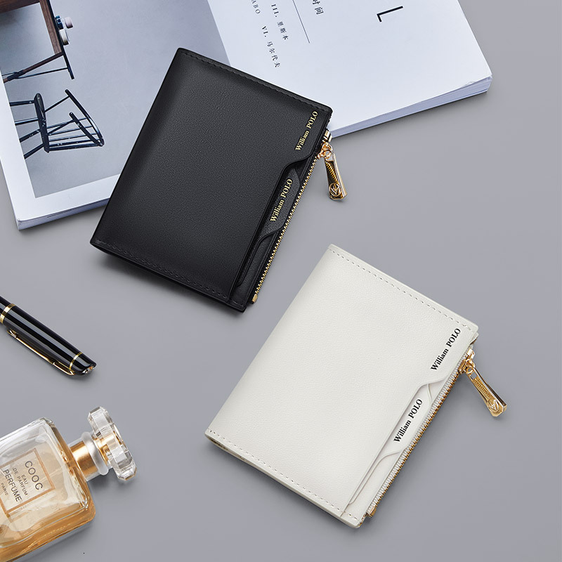 2025S Trend Designer Emperor Paul Premium Genuine Leather Women S Simple Fashion Short Wallet