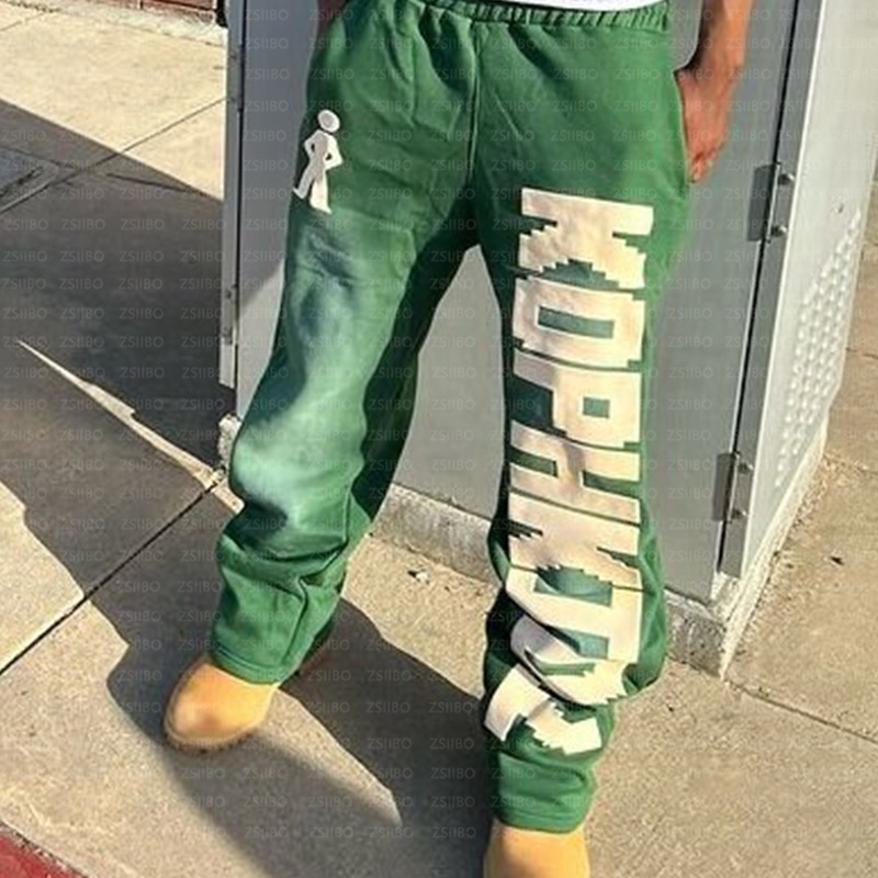 Designer joggers pants running pantalon Men's Y2k baggy Sweatpants Elastic Waist Casual High Street Hip-Hop Rap Dance Dressing Streetwear Student sweat pants