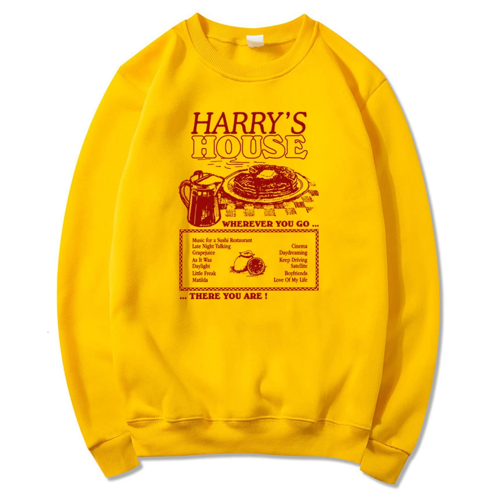 Vintage Harrys House Track List Sweatshirt Harrys Home Album Pullover Retro As It Was Hoodie HS Tpwk Crewneck Sweatshirts 250320
