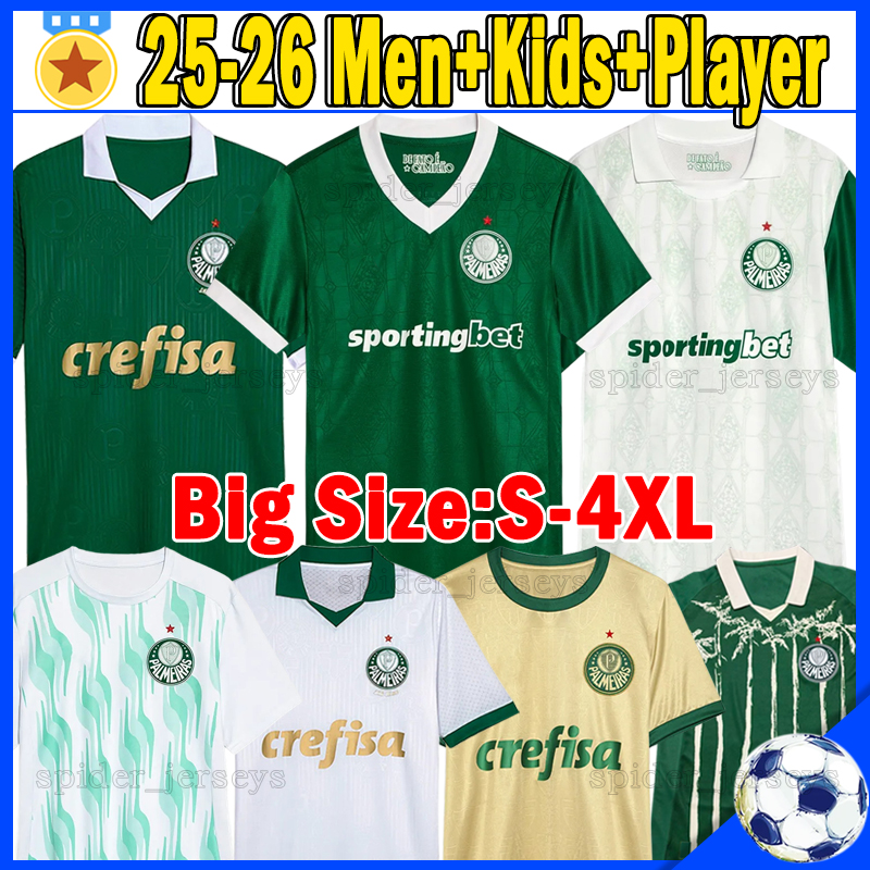 XXXL 4XL 24 25 26 ESTEVAO Soccer Jerseys 2024 2025 2026 Palmeiras LOPEZ THALYS LAZARO Football Shirts MAURICIO BRUNO FUCHS PAULINHO Men Women Uniforms Kids Kits