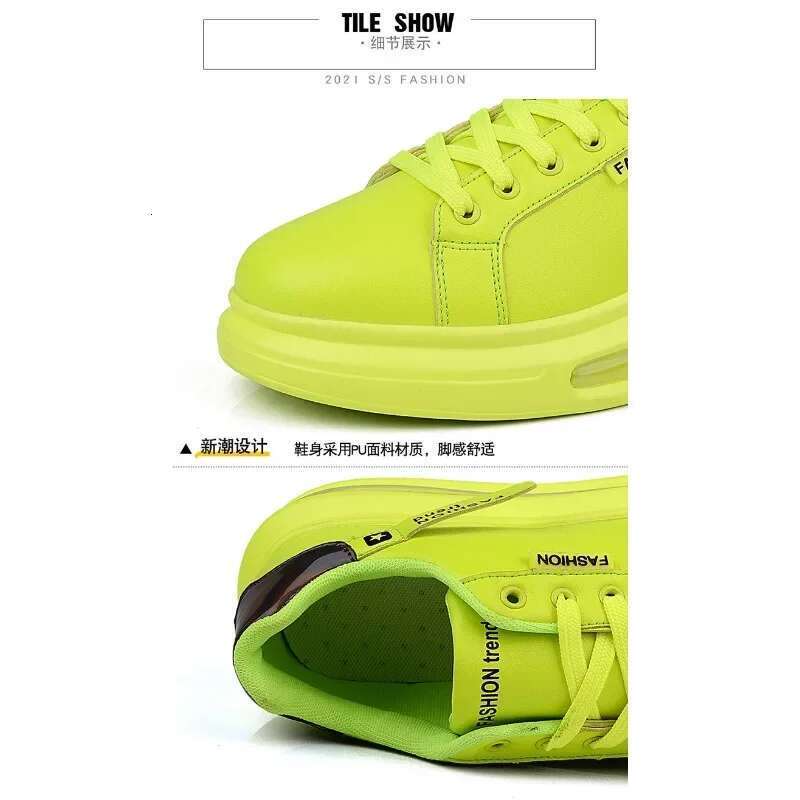 Platform Sneakers Men Soft Comfortable Pu Leather Trend Brand Flats Casual Shoes for Man Tenis New
