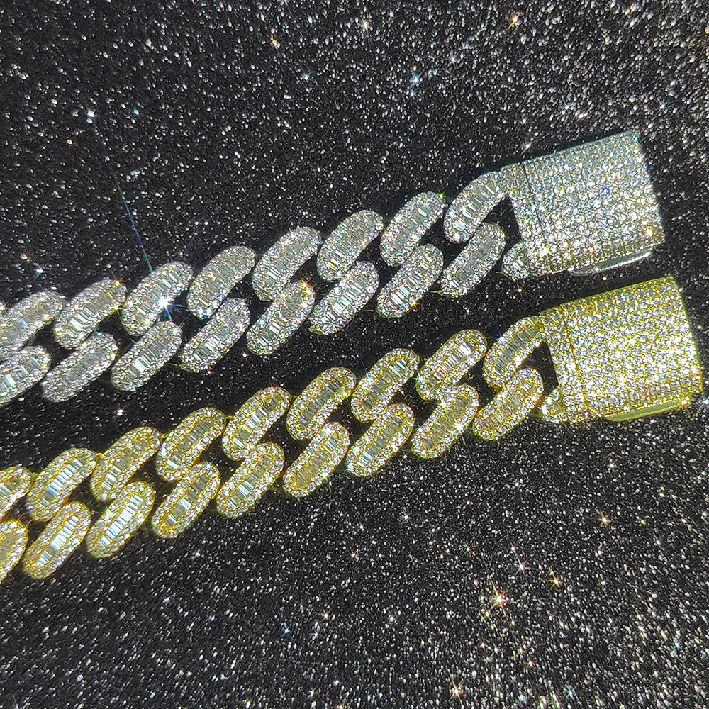 New Fashion Hip Hop 15MM Mixed Inlay Iced Out Cuban Bracelet Jewelry For Men Two Style Stone Cuban Link Chain Bracelet